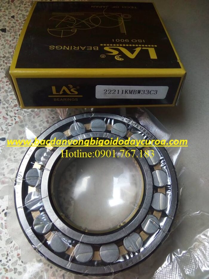 VÒNG BI - BẠC ĐẠN 22211KMBW33C3 LAS